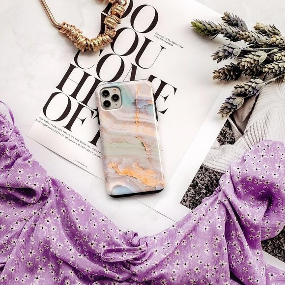 NEW BURGA Pastel Hues Colorful Marble Samsung Galaxy S20 Ultra 4G/5G Case Tough - Picture 5 of 9